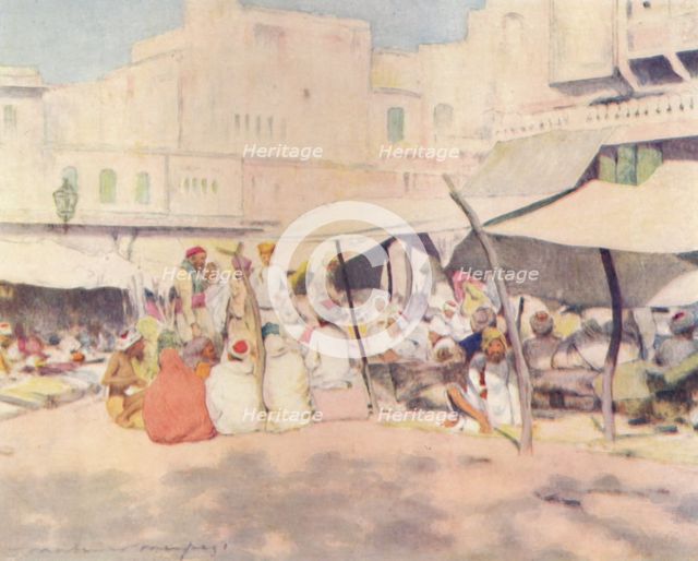 'In the Market-place, Jeypore', 1905. Artist: Mortimer Luddington Menpes.