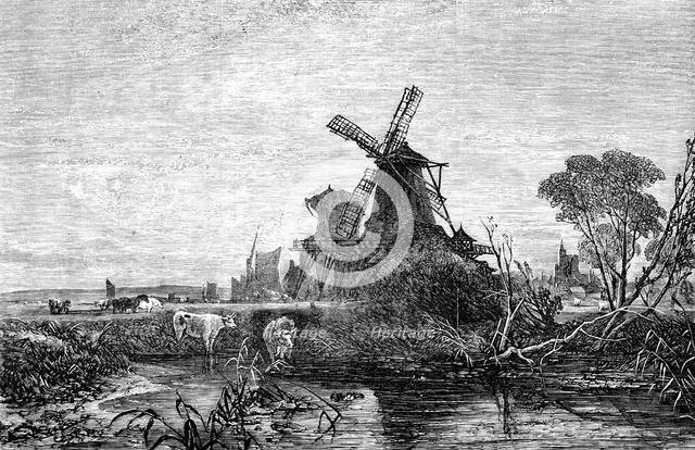 "In the Marshes - Morning" - painted by G. A. Williams - from the Exhibition of the National Institu Creator: Unknown.