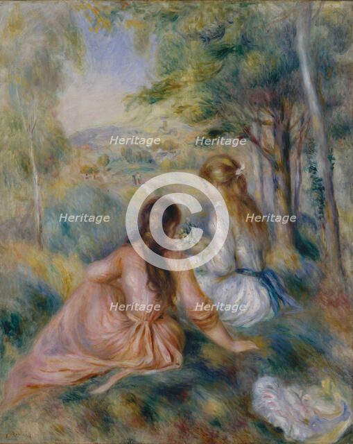 In the Meadow, 1888-92. Creator: Pierre-Auguste Renoir.