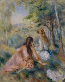 In the Meadow, 1888-92. Creator: Pierre-Auguste Renoir