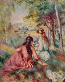 In the Meadow c1888. Artist: Pierre-Auguste Renoir