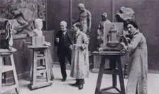 In the modelling school. Creator: Unknown