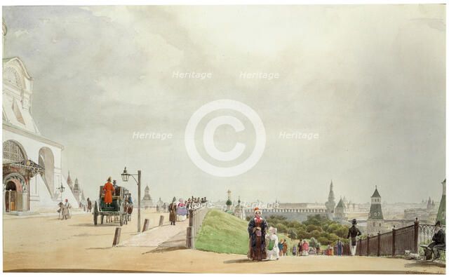'In the Moscow Kremlin', 1839.  Artist: Johann Philipp Eduard Gärtner