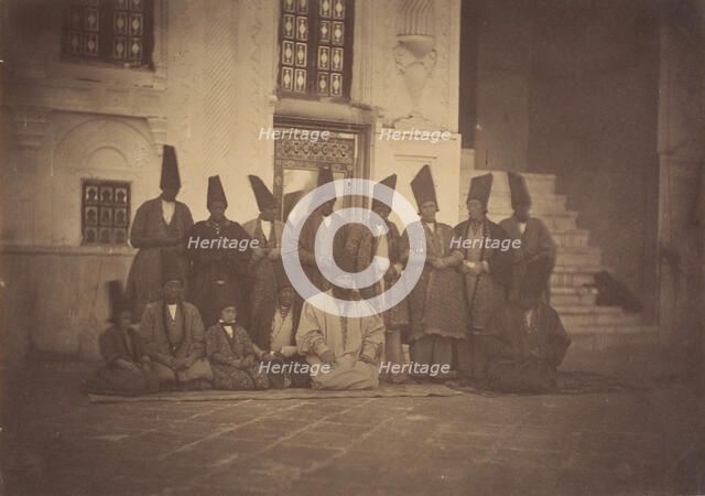 [In the Mosque of the Damegan/The Eunuchs], 1850s. Creator: Possibly by Luigi Pesce.