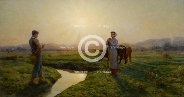 In the morning, 1883. Creator: Breton, Jules (1827-1906).