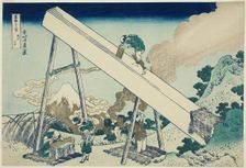 In the Mountains of Totomi Province (Totomi sanchu), from the series "Thirty-six..., c. 1830/33. Creator: Hokusai