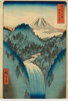 In the Mountains of Izu Province (From the series 36 Views of Mount Fuji), 1858. Creator: Ando Hiroshige