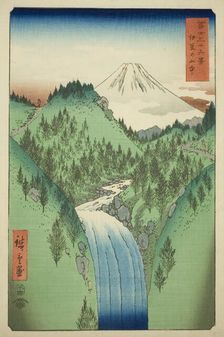 In the Mountains of Izu Province (Izu no sanchu), from the series "Thirty-six Views of..., 1858. Creator: Ando Hiroshige