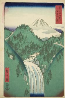 In the Mountains of Izu Province (Izu no sanchu), from the series "Thirty-six Views of Mount...,1858 Creator: Ando Hiroshige