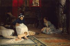 In the Nursery, 1885. Creator: Albert Edelfelt
