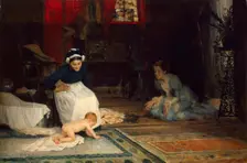 In the Nursery 1885. Creator: Edelfelt, Albert Gustaf Aristides (1854-1905)