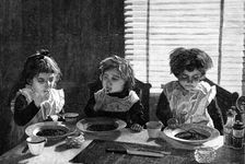 In the Nursery: Tottie, Tot, and Toozles - from a photograph by J. Thomson, 1881. Creator: Eugène Froment