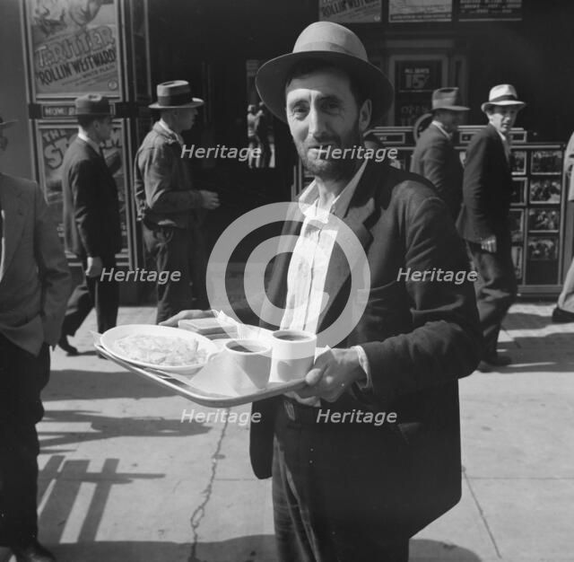 In the neighborhood where the Salvation Army operates, Salvation Army, San Francisco, CA , 1939. Creator: Dorothea Lange.