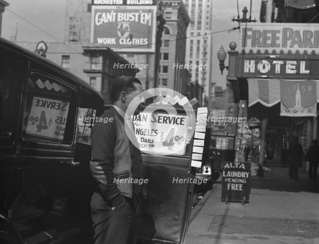 In the neighborhood where the Salvation Army operates, San Francisco, California, 1939. Creator: Dorothea Lange.
