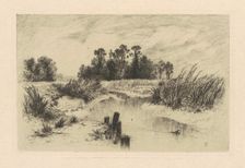In the Newark Meadows, 1879. Creator: Thomas Moran