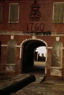 In the old fort built by the French, Frederiksted, Saint Croix island, Virgin Islands, 1941. Creator: Jack Delano
