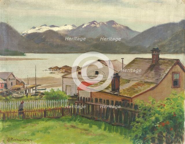 In the Old Quarter, Sitka, 1900. Creator: Theodore J. Richardson.
