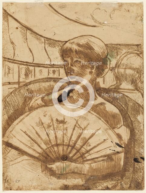 In the Opera Box [verso], 1880. Creator: Mary Cassatt.