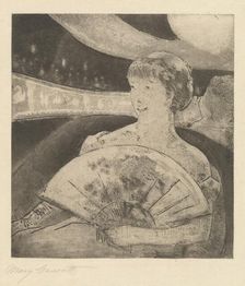 In the Opera Box (No. 3), c. 1880. Creator: Mary Cassatt