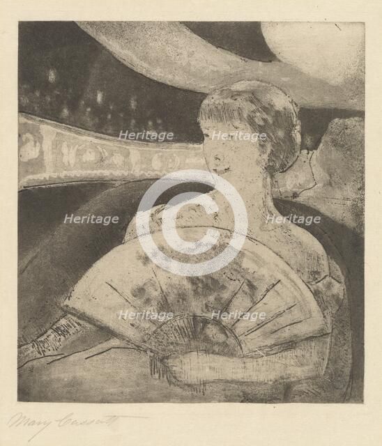 In the Opera Box (No. 3), c. 1880. Creator: Mary Cassatt.