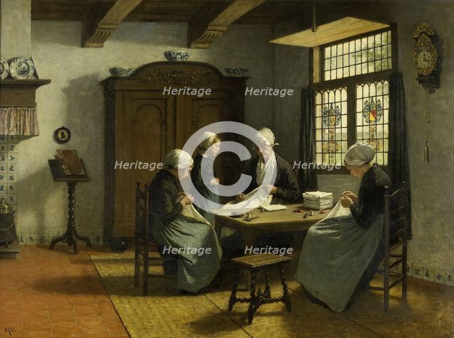 In the Orphanage at Katwijk-Binnen, c.1870-c.1890. Creator: David Adolf Constant Artz.