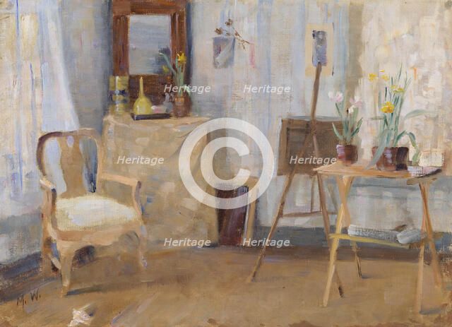 In the Atelier, 1880-1889. Creator: Maria Wiik.