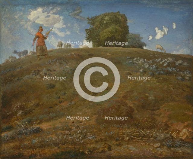 In the Auvergne, 1866/69. Creator: Jean Francois Millet.