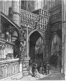 In the Abbey - Westminster 1872. Creator: Gustave Doré