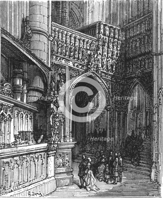 'In the Abbey - Westminster', 1872.  Creator: Gustave Doré.