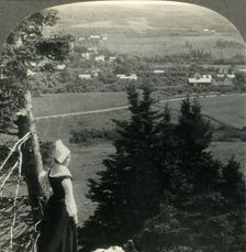 "In the Acadian Land, on the Shores of the Basin of Minas", Nova Scotia, Canada c1930s. Creator: Unknown
