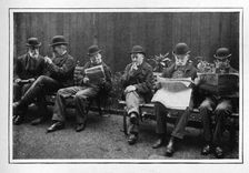 In the airing yard, St Marylebone Workhouse, Luxborough Street, London, c1901 (1903)