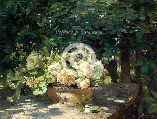 In the arbor, 1901. Creator: Marie Egner.