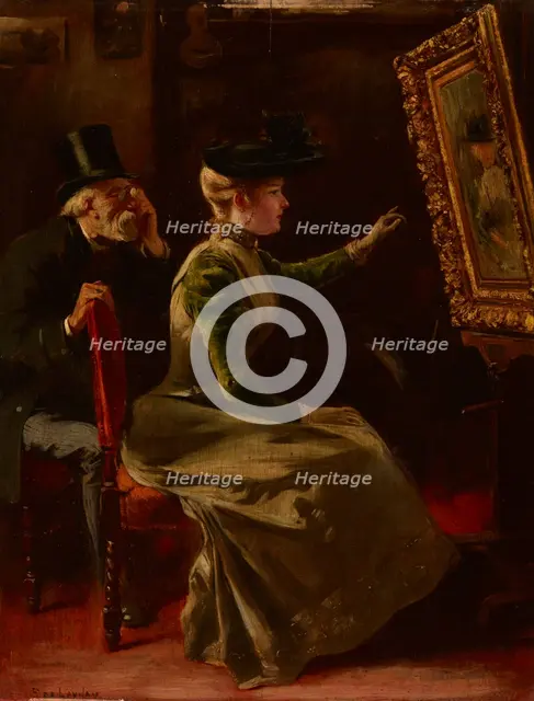 In the Artist's Studio, c1890. Creator: Fernand De Launay.