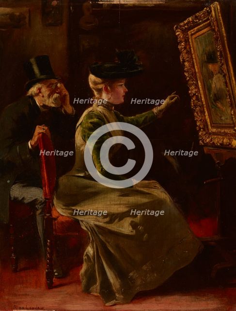 In the Artist's Studio, c1890. Creator: Fernand De Launay.