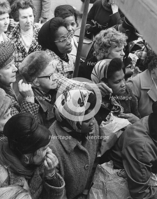 In the Bull Ring, Birmingham, May 1972.