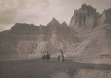 In the Bad Lands-Sioux, c1905. Creator: Edward Sheriff Curtis