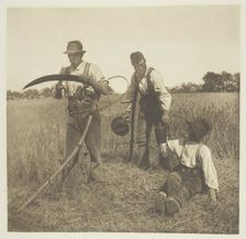 In the Barley-Harvest (Suffolk), 1883/87, printed 1888. Creator: Peter Henry Emerson