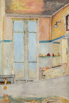 In the bathroom (Dans la salle de bain) , c. 1940. Creator: Bonnard, Pierre (1867-1947)