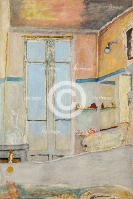 In the bathroom (Dans la salle de bain) , c. 1940. Creator: Bonnard, Pierre (1867-1947).