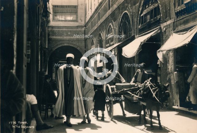 In The Bazaar, Tunis, Egypt, 1936. Artist: Unknown
