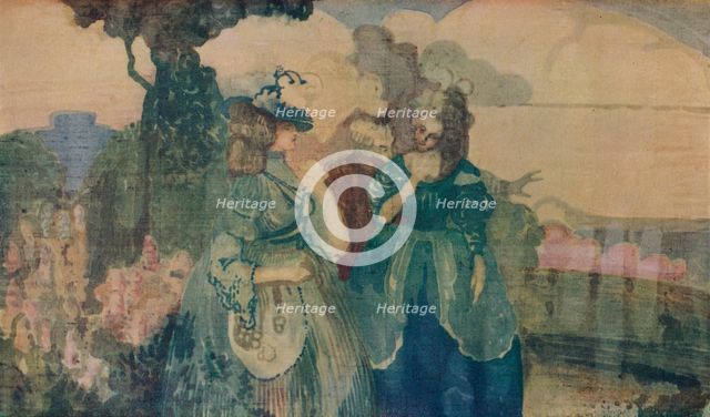 'In the Blue Country or Colloque Sentimentale', c1895. Creator: Charles Conder.