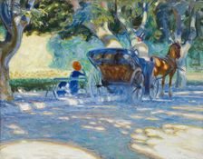 In the Borély Park, 1909. Creator: Verner Thome