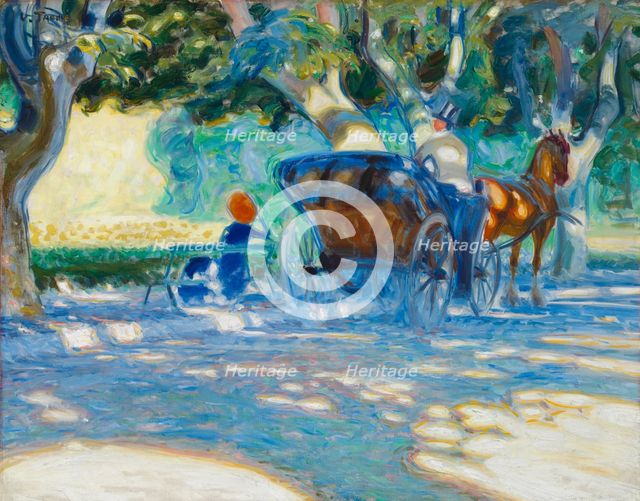 In the Borély Park, 1909. Creator: Verner Thome.