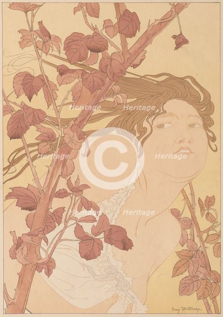 In the Brambles , 1898. Creator: Henri Detouche (French, 1854-1913).