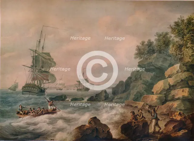 'In the Bristol Channel', 1787. Artist: Nicholas Pocock.