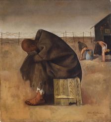In the Camp, 1940. Creator: Nussbaum, Felix (1904-1944)