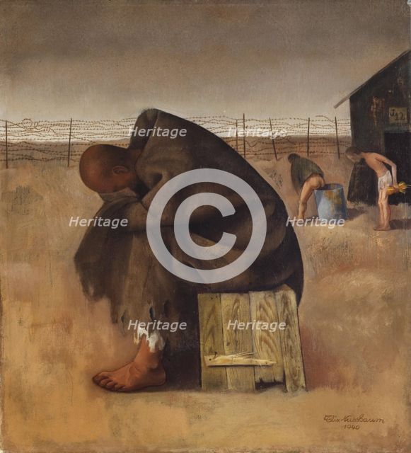 In the Camp, 1940. Creator: Nussbaum, Felix (1904-1944).