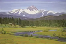 In the Cascade Mountains, 1931. Creator: Edward Bruce