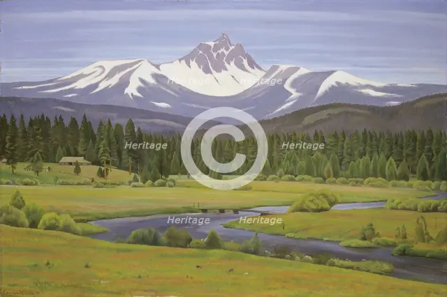 In the Cascade Mountains, 1931. Creator: Edward Bruce.