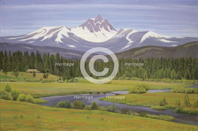 In the Cascade Mountains, 1931. Creator: Edward Bruce.